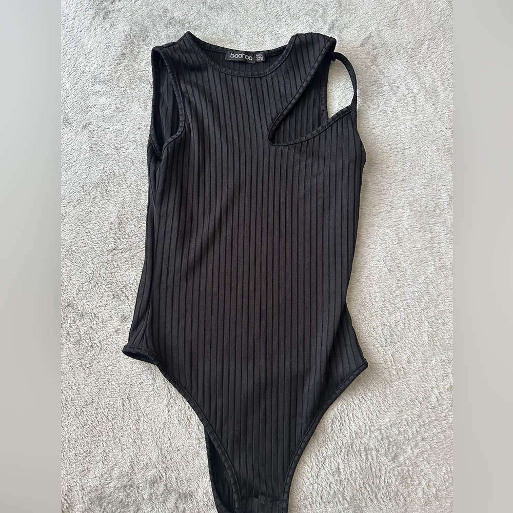 Bohoo Black Bodysuit